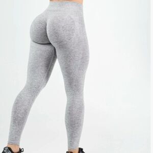 Like New! Prozis MuseFit Mid-Waist Leggings in Light Gray Melange in Size M
